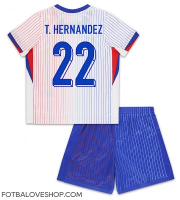 Francie Theo Hernandez #22 Dětské Venkovní Dres ME 2024 Krátký Rukáv (+ trenýrky)